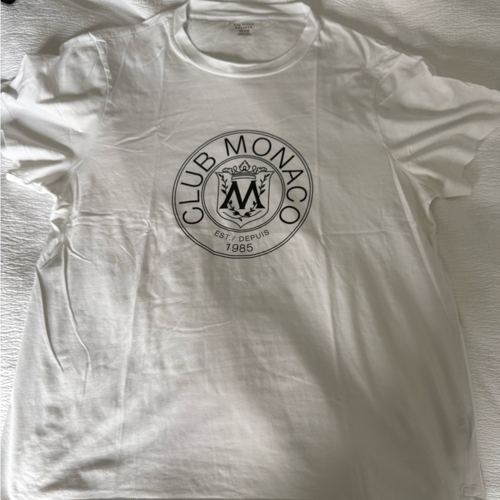 Club Monaco white Cotton Tee